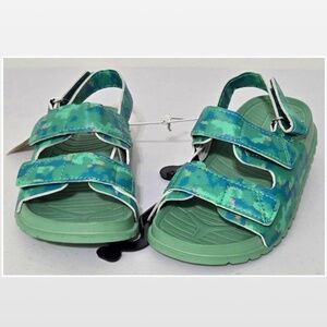 New Wave Zone Shoes Kids Toddler Sandals Camo Green NWT Unisex Fisherman